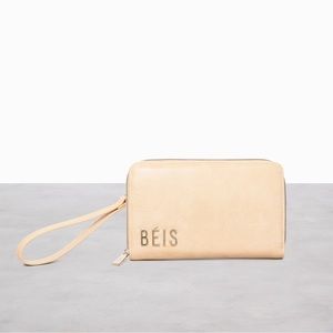 NWT BEIS Travel Wallet in Beige